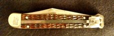 Case Tested 6161L Switchblade with Green Jigged Bone. 