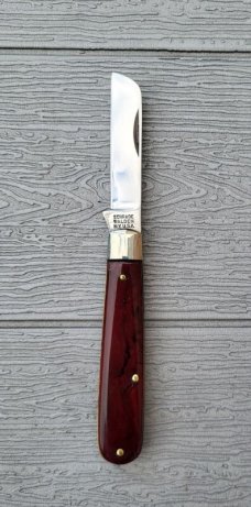 Schrade Walden NY USA 175 Knife, Faux Amber Handles