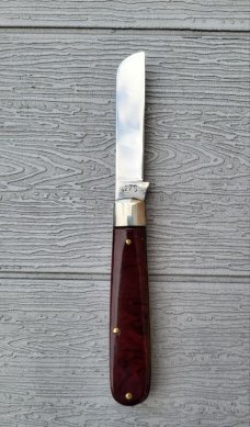 Schrade Walden NY USA 175 Knife, Faux Amber Handles