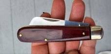 Schrade Walden NY USA 175 Knife, Faux Amber Handles