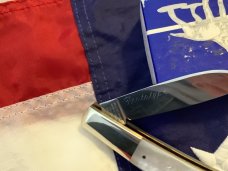 2007 Bulldog Brand PROTOTYPE Single Blade Barlow w/ Flashy Mother of Pearl Handles -NOS