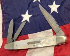 1999 Bulldog Celebrated Dirk Whittler w/ Fiery Mother of Pearl Handles -NM