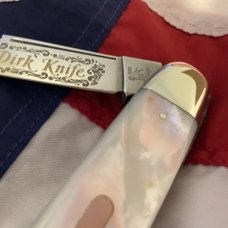 1999 Bulldog Celebrated Dirk Whittler w/ Fiery Mother of Pearl Handles -NM