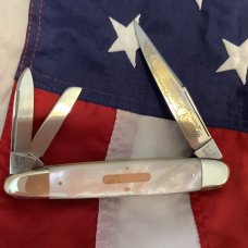 1999 Bulldog Celebrated Dirk Whittler w/ Fiery Mother of Pearl Handles -NM