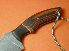Brian Hendrickson Custom 2023 Hunter Knife Black Stonewash 8670 Carbon Steel With Kydex Sheath USA