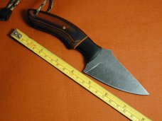 Brian Hendrickson Custom 2023 Hunter Knife Black Stonewash 8670 Carbon Steel With Kydex Sheath USA