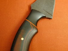 Brian Hendrickson Custom 2023 Hunter Knife Black Stonewash 8670 Carbon Steel With Kydex Sheath USA