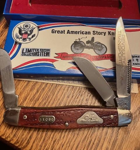 BOKER STOCKMAN U.S.A. HORSELLES CARRIAGE BOKER STOCKMAN U.S.A. HORSELLES CARRIAGE