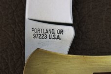 GERBER PORTLAND OR. USA 97223 BRASS LOCKBACK
