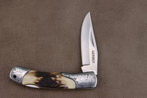 GERBER LOCKBACK STAG HANDLES