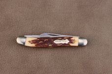 SCHRADE USA UNCLE HENRY STOCKMAN WITH STAGLON SCALES