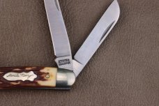 SCHRADE USA UNCLE HENRY STOCKMAN WITH STAGLON SCALES