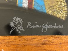 Brian Yellowhorse Customized Buck 110 Ltd Ed Navajo Inlaid "Texas Lone Star" LockBack Knife SN#31/50