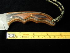 Brian Hendrickson Custom 2023 Neck Knife Black Stonewash 8670 Carbon Steel With Kydex Sheath USA