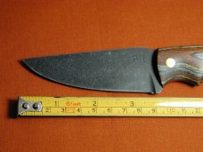 Brian Hendrickson Custom 2023 Hunter Knife Black Stonewash 8670 Carbon Steel With Kydex Sheath USA