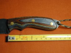 Brian Hendrickson Custom 2023 Hunter Knife Black Stonewash 8670 Carbon Steel With Kydex Sheath USA