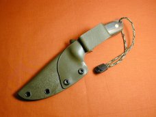 Brian Hendrickson Custom 2023 Hunter Knife Black Stonewash 8670 Carbon Steel With Kydex Sheath USA