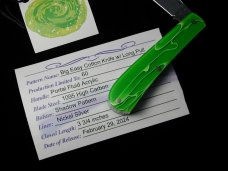 Titusville Cutlery 2024 Portal Fluid Acrylic Big Easy Cotton Knife Rare 1 of 60 COA USA Made