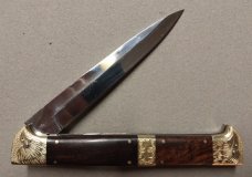 13" Double Eagle Picklock Switchblade with Rosewood handles.