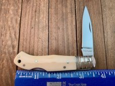 A.G. Russell Lockback Smooth Natural White Bone Seki  Japan 1996