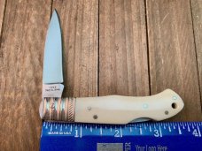 A.G. Russell Lockback Smooth Natural White Bone Seki  Japan 1996