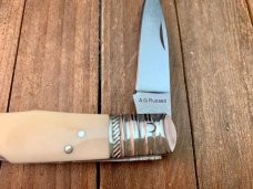 A.G. Russell Lockback Smooth Natural White Bone Seki  Japan 1996