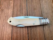 A.G. Russell Lockback Smooth Natural White Bone Seki  Japan 1996