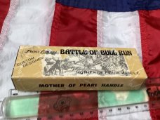 Vintage Japan Frost Custom Design Single Blade Lockback Knife w/ Flashy Mother of Pearl Handles -NOS