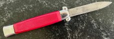 Vintage Red Bell Secret Agent Out The Front (OTF) Switchblade Knife, Used 