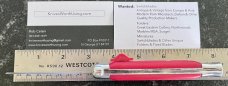 Vintage Red Bell Secret Agent Out The Front (OTF) Switchblade Knife, Used 