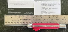 Vintage Red Bell Secret Agent Out The Front (OTF) Switchblade Knife, Used 