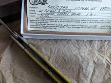 RARE - 1991 Case Classic Prototype 1 of 1 - 61050SAB Green Bone.  Bare end with oval shield.  w/COA