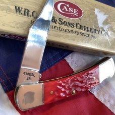 Case xx 1997 Medium 3 3/4" Lock back Knife (MDL# 61405L SS) w/ Great Red Handles -NOS M/NM