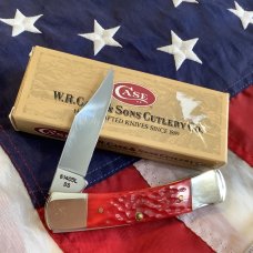 Case xx 1997 Medium 3 3/4" Lock back Knife (MDL# 61405L SS) w/ Great Red Handles -NOS M/NM