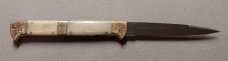 13" Double Eagle Picklock Switchblade. Giraffe Bone handles.