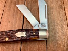 Schrade NY 881 Stockman Brown Delrin 1950’s