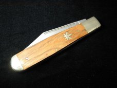 Weed & Co. 2021 Chestnut Wood Large Coke Bottle 1st Year Knife Rare 6100CHEST USA Made