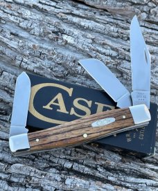 CASE XX ** 2024 SMOOTH NATURAL ZEBRA WOOD LARGE STOCKMAN