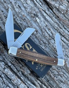CASE XX ** 2024 SMOOTH NATURAL ZEBRA WOOD LARGE STOCKMAN