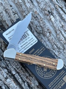 CASE XX ** 2024 SMOOTH NATURAL ZEBRA WOOD MINI COPPERLOCK