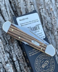 CASE XX ** 2024 SMOOTH NATURAL ZEBRA WOOD MINI COPPERLOCK