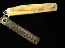 Great Eastern Cutlery Sambar Stag Keychain Knife 052121 NIT Stainless Spear Point Made In USA