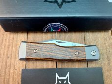 Fox Knives Maniago Italy Recoil Gunstock Bocote Wood M390 Steel 