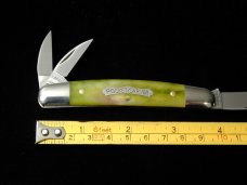 Great Eastern Cutlery Smooth Green Banana Bone Pocket Carver Knife NIT 620324 Wharncliffe USA