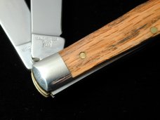 Battle Axe Brand 2022 Black Oak Wood Trapper Knife from Cooper Cutlery USA 7219BO