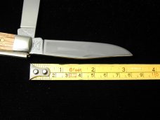 Battle Axe Brand 2022 Black Oak Wood Trapper Knife from Cooper Cutlery USA 7219BO