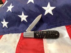 Schatt & Morgan by Queen Barlow Knife w/ Nice Bone Handles -NOS & M/NM