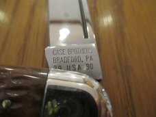 Case Classic 1990 Brown Bone Whittler XX on Blade Pattern # 6394  
