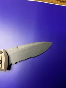 Benchmade 5700 Dark Earth Aluminum Auto Presidio II Automatic Knife