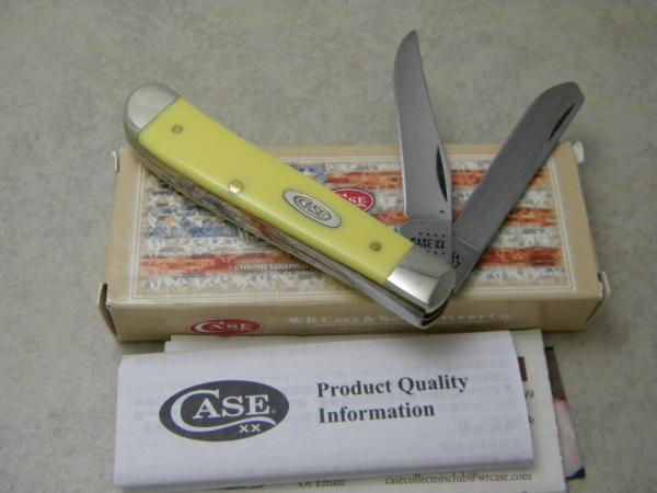 Case XX USA 2021 Yellow Composition 3207 CV Mini Trapper Knife NIB